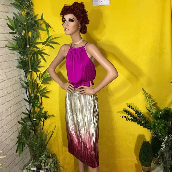 Anthropologie Ombre Pleated skirt - Picture 6 of 16